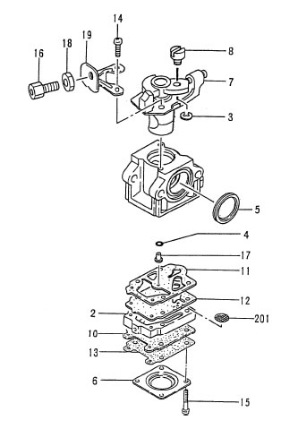 (image for) Carburetor Parts, 35cc